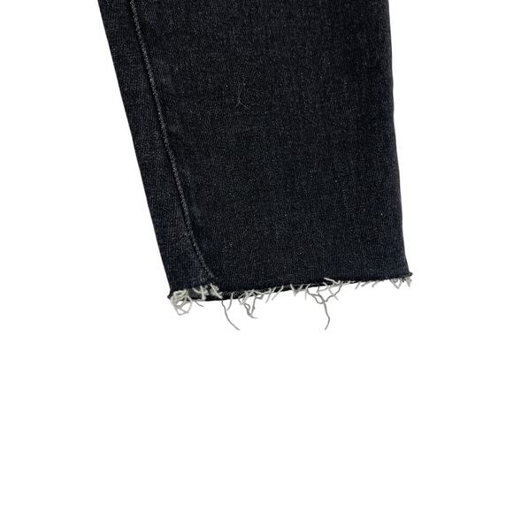 Good American Good Legs Raw Hem Jeans in Black Size 6 / 28 - Picture 7 of 8